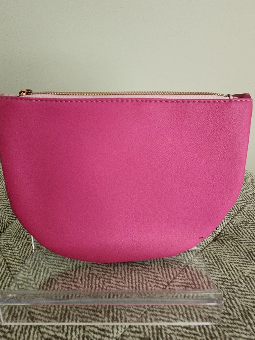 Ipsy Floral Pink & Purple Cosmetic Pouch